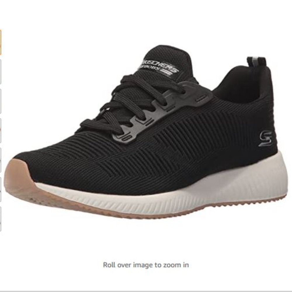 Skechers Bobs Squad Black Lace Up Sneakers 10 EUC